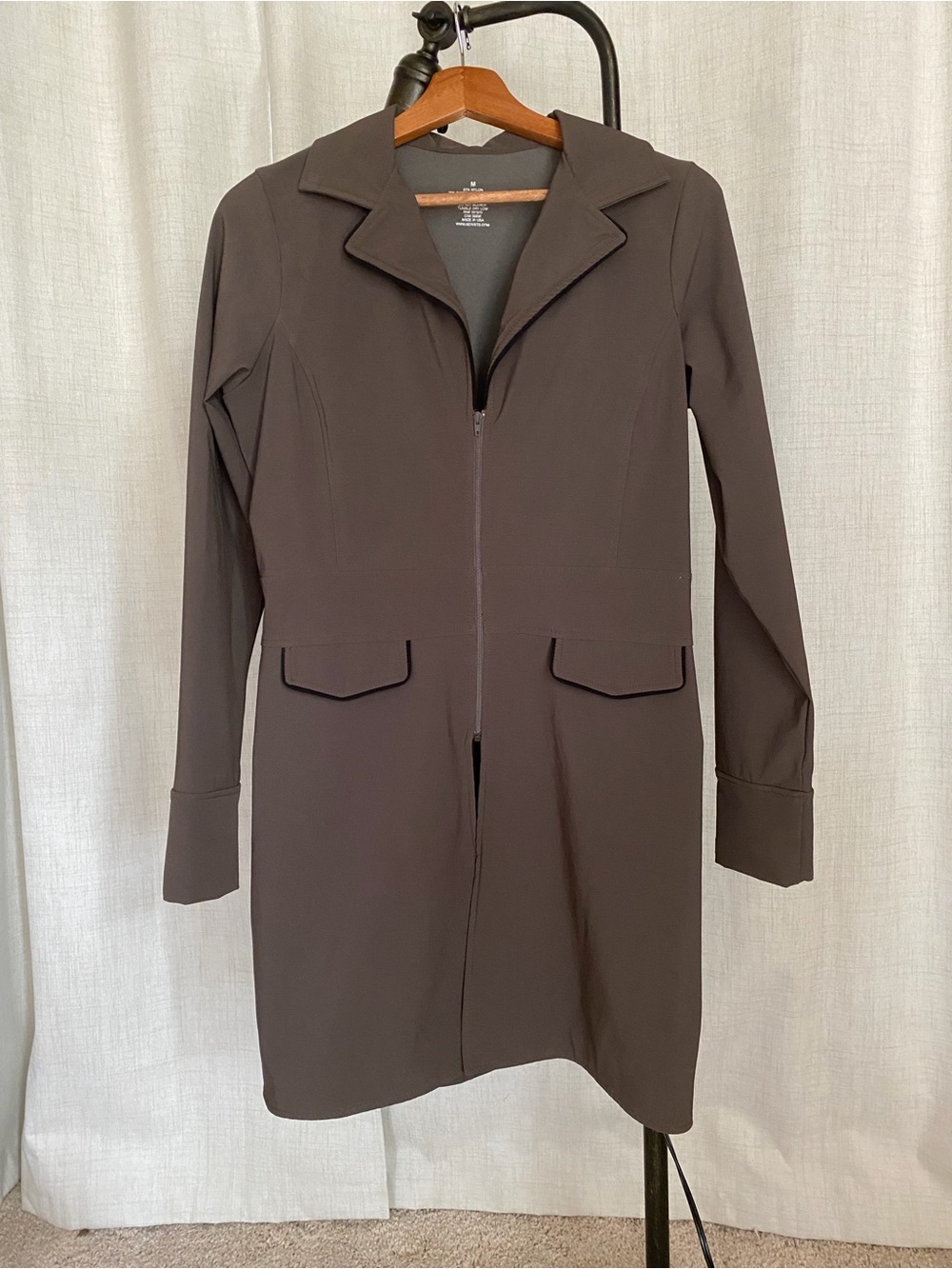 Kerrits Taupe Zip-Front Long Riding Jacket